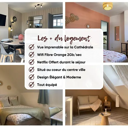 Lägenhet Vue Cathedrale, Elegance & Lumiere A